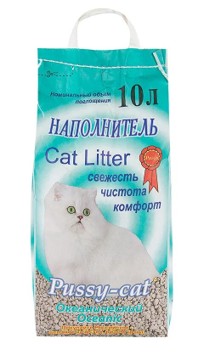 Пусси-Кэт 10л наполнитель океанический 